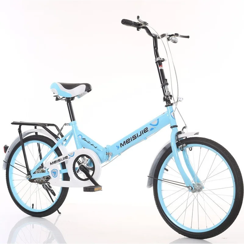 Foldable Bike for Kids Students Adults Bicycle Gift Logo Ready Ride Portable City Commute Travel Bicycle Road Bike Twenty Inch