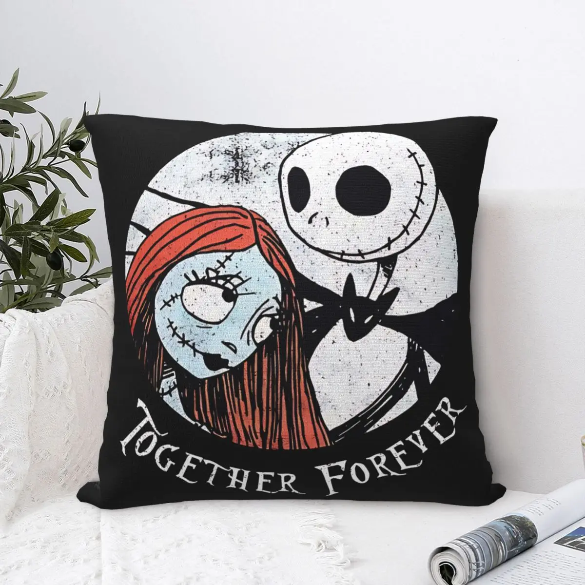 

Jack Skellington The Nightmare Before Christmas Pillow Cases Cushion Covers Customized Polyester Decorative Pillowcase for Home