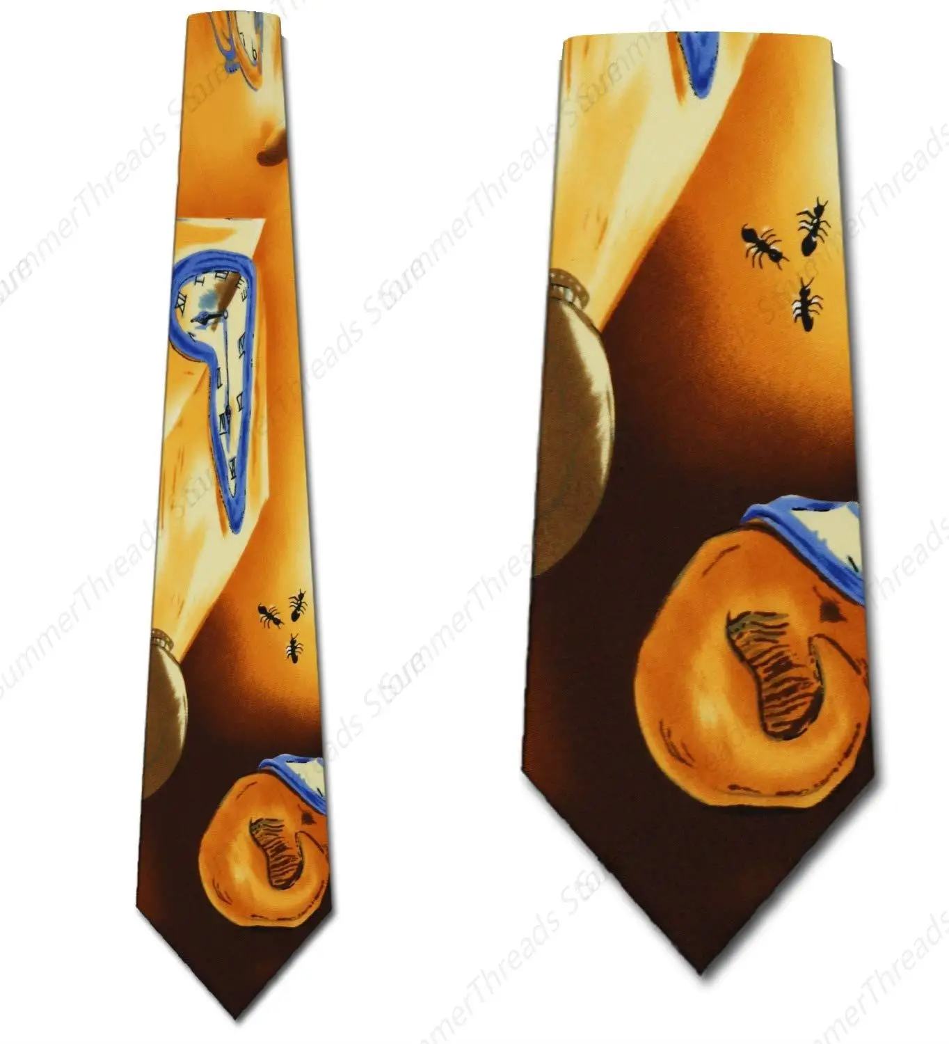 Warping Time Tie Gravata masculina Dali'S gravata original