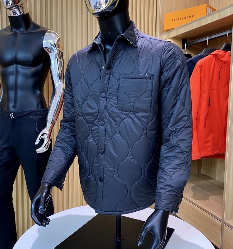 Thiened Хлопковый Джет Мужской Повседневный Ретро Воротник Тепло Шитье Crt Осень Зима Новая Версия Stójka Youth Faion