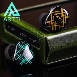 Artti r2 hifi iems im ohr 3d druck harz kabel gebundene kopfhörer ofc spc hybrid kabel 10mm dynamisch-24db passive rausch reduzierung