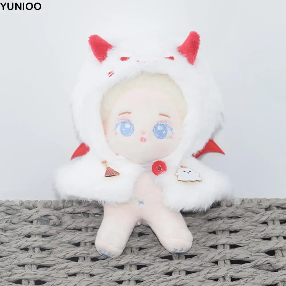 

Plush Cloak 10CM Cotton Doll Clothes Cat Hat Shawl Stuffed Doll Clothes Replacement Changing Plush Toys Clothes Doll Accessory