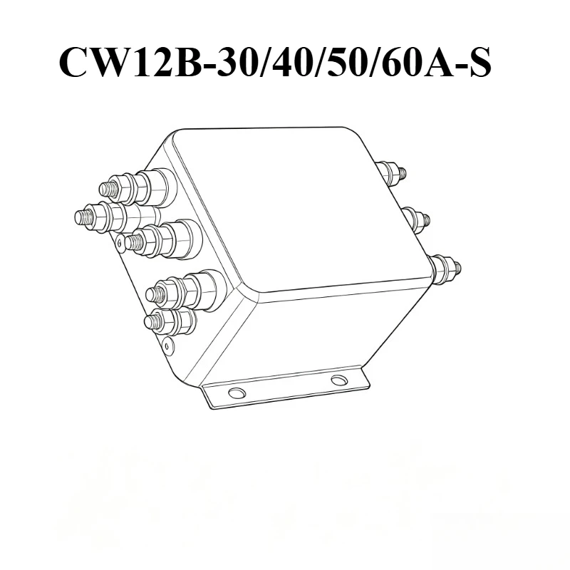 Three-phase three-wire power filter CW12B-30/40/50/60A-S Four-wire CW12M-30/40/60A-S 380V power filter CW12B-30A-S CW12M-40A-S
