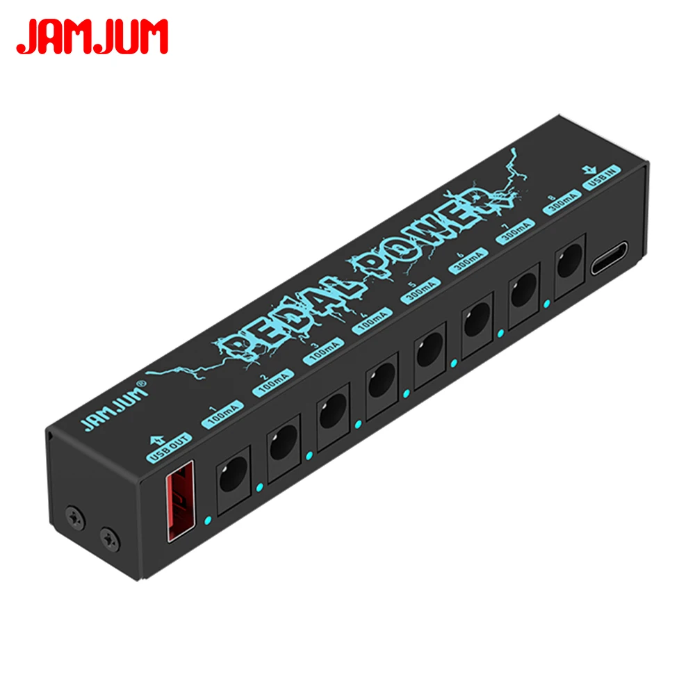 9V Isolated Pedal Power Supply Type C Input Guitar Pedal Power for Guitar Effector 8 Isolated DC Output Isolated view 3