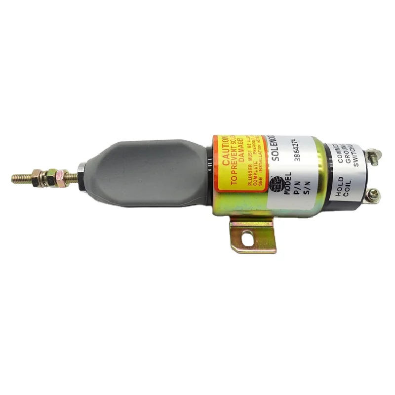 

For Hyu-ndai r225-7 R215-7 R215-7c 3864274 excavator 24v fuel stop solenoid valve Excavator