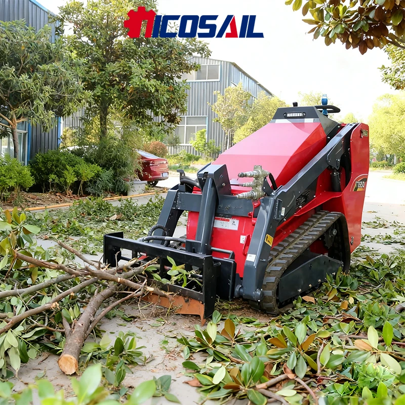 

Hot selling Mini Sliding Steering Crawler Loader Earthmoving Machinery Sliding Steering Loader with Bucket