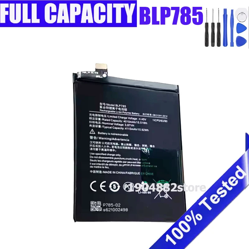 

Совершенно новый аккумулятор BLP785 для Oppo ONEPLUS NORD/1 + Nord/AC2003/AC2001, перезаряжаемая батарея