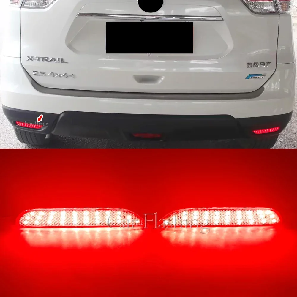 New！ 2PCS Brake Light For Infiniti JX35 QX56 QX60 Q60 Q30 JX QX Q50 Q70 QX30 QX80 LED Rear bumper Reflector Driving Fog Lamp