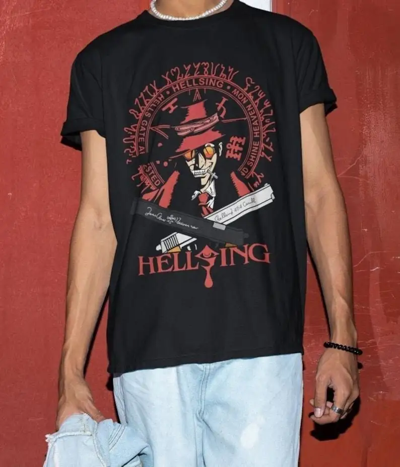 

Unisex Ultimate Vampire Shirt, Vampire Hoodie, Anime Hellsing Shirt, Alucard Hellsing Hoodie, Hellsing shirt, Pentagram Hoodie,