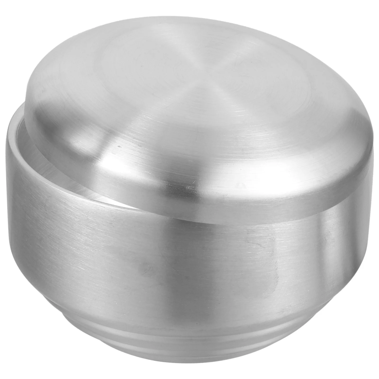 

1pc Stainless Steel Rice With Lid Heat-Resistant Soup Bowl For Home Restaurant Use Small Metal Kitchen Bowl