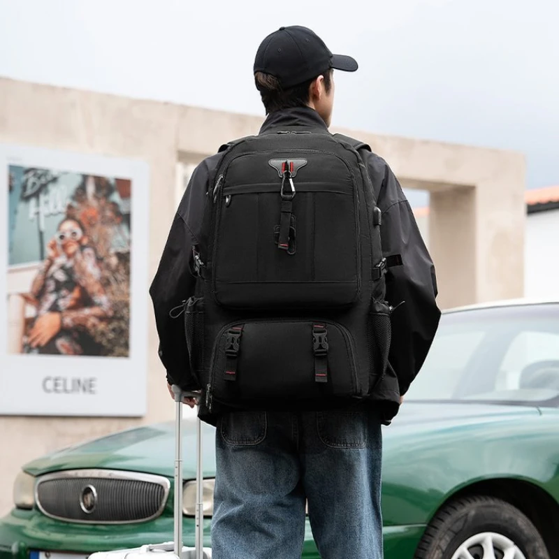 

Рюкзак для ноутбука, расширяемый, для путешествий, походов, спорта, тренажерного зала, большой дорожный рюкзак с отделением для обуви