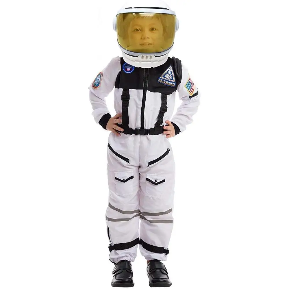 Disfraz de Astronauta con Casco, Traje Espacial para Niños Pequeños, Disfraz de Astronauta para Halloween para Cosplay