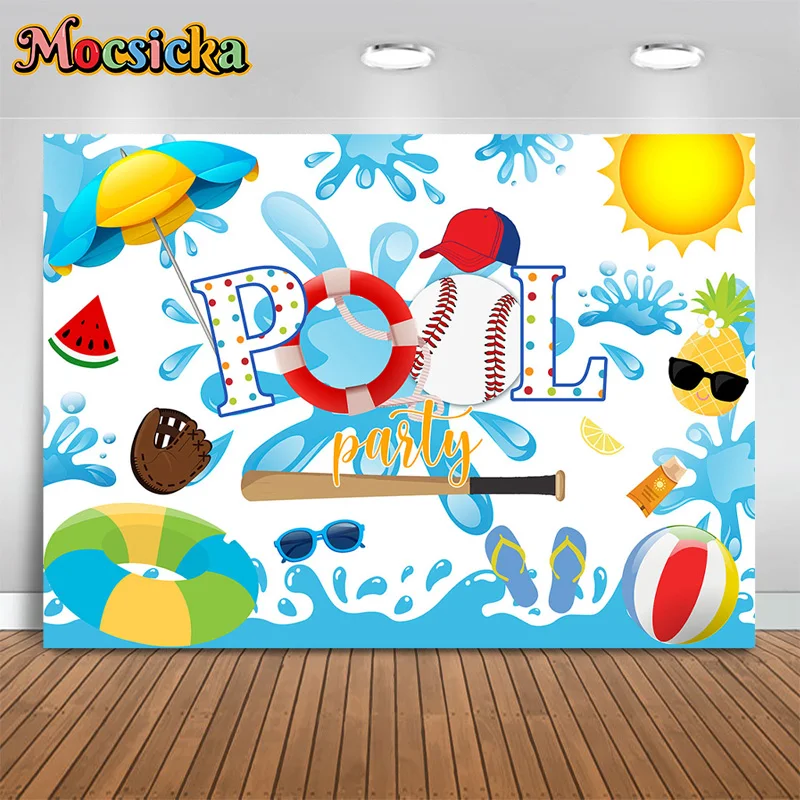 

Mocsicka Photography Backdrops Balloon Soccer Decor Background Summer Baby Shower Birthday Party Kids Photo Studio Banner