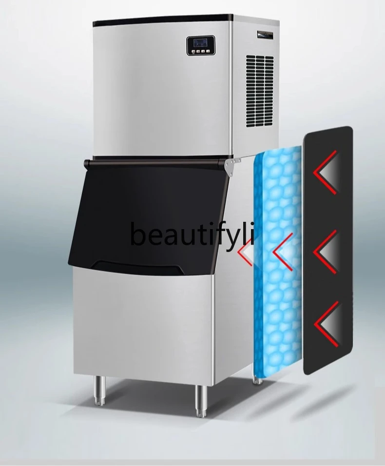 

Коммерческий крупномасштабный льдогенератор, магазин чая с молоком, изготовление льда в отеле, автоматическое изготовление льда большой емкости