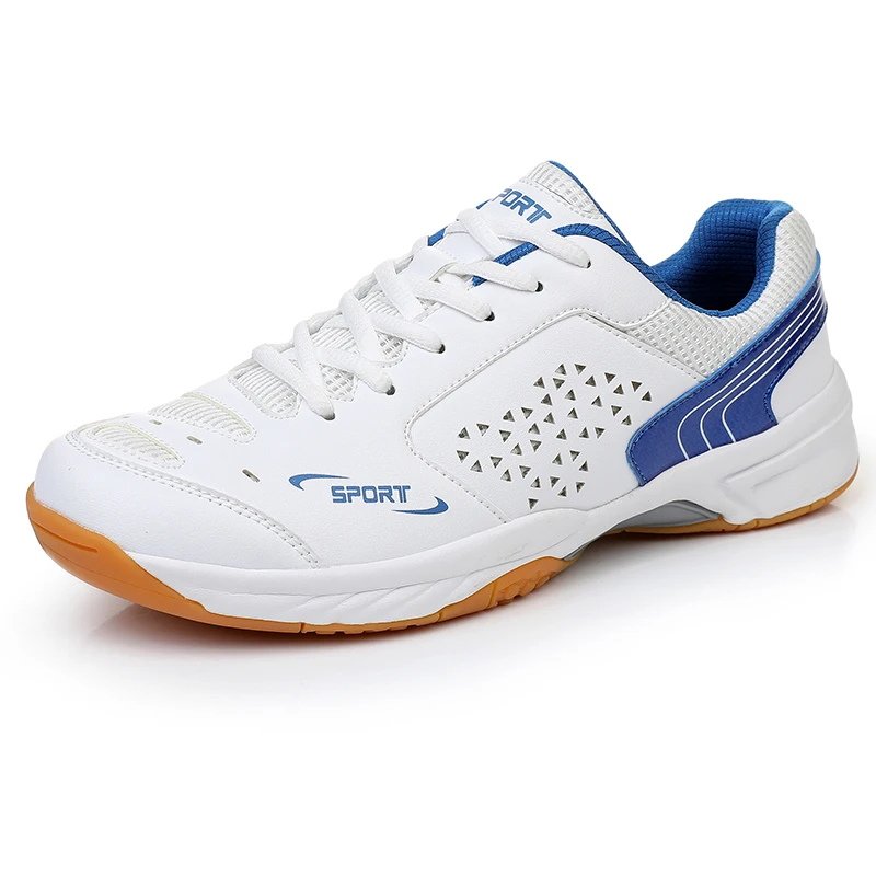 Unisex Men Women Badminton Squash Sports Shoes Ultra-light Rubber Sole Volleyball Tennis Training Sneakers Plus Size 47 48