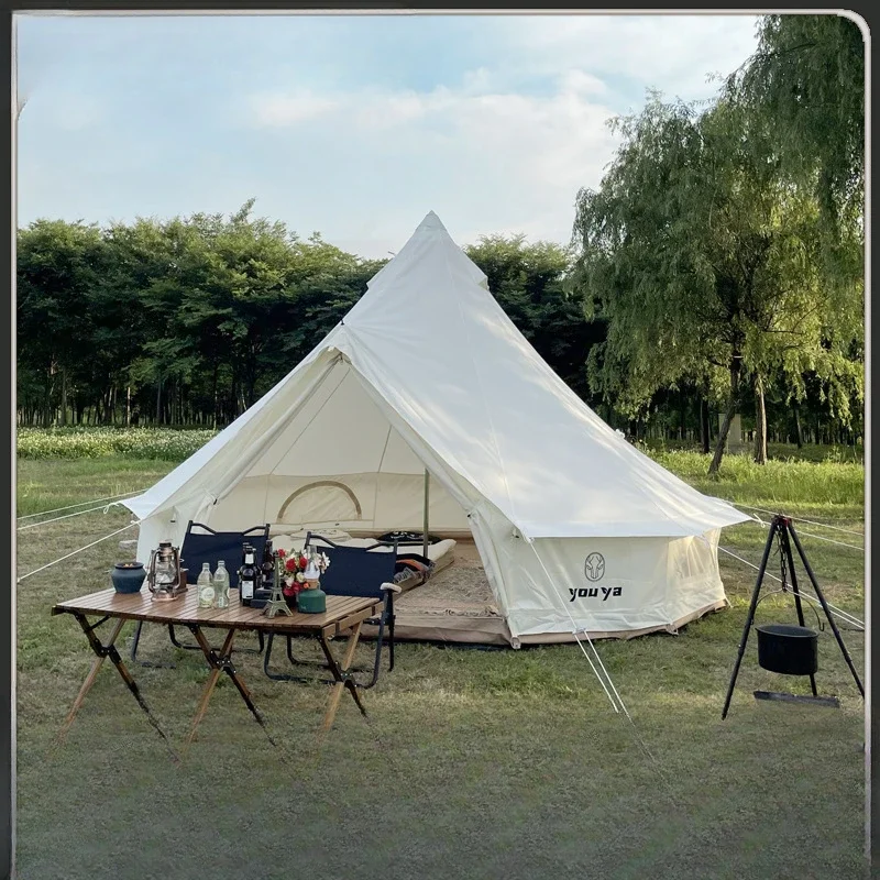 Outdoor camping 280G breathable cotton yurt spot rainproof picnic supplies camp wholesale