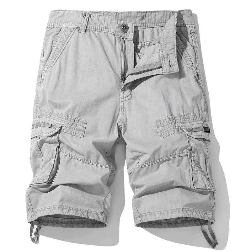 

Men's Cotton Multi-Pocket Cargo Shorts Large Size Five-Point Tooling Shorts