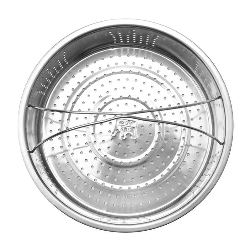 AB42-6Pcs/Set Pressure Cooker Accessories Stainless Steel Steam Basket With Egg Steamer Rack, Divider For Kitchen Cooking