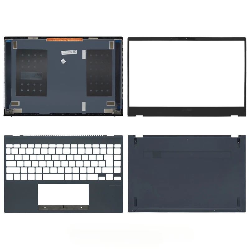 جديد لأجهزة الكمبيوتر المحمول Asus ZenBook UX325 U3700 U3700J LCD الغطاء الخلفي الغطاء الخلفي الحافة الأمامية Palmrest العلوي السفلي قاعدة الإسكان الأزرق