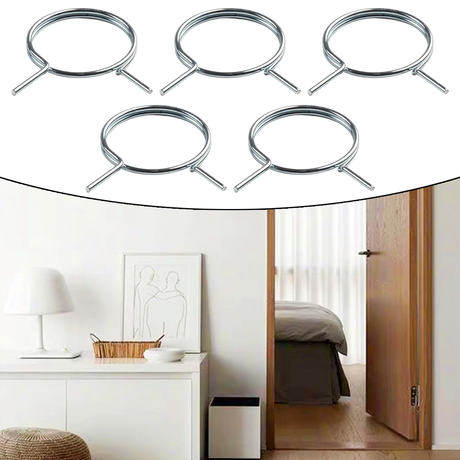 5PCS Door Handle Replacement Springs FMTB-MSNH-4 FMTB-MSNH-5 FMTB-MSNH-E Interior Stainless Steel Black Brand New