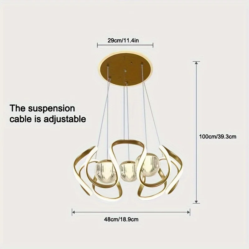 Lustre moderne de bar rond de luxe, lampe de salle à manger, luminaire simple mais élégant, design créatif, lampe de table fonctionnelle