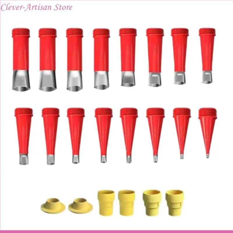 

E06B Advanced Caulking Tool 22Pcs Sealing Nozzle with Integrated Rubber Nozzles