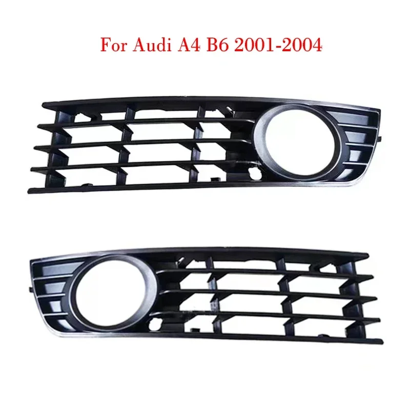 

2pcs Auto Front Left Right Bumper Fog Light Lamp Grill for AUDI A4 B6 2001 2002 2003 2004 Car-Styling Accessories