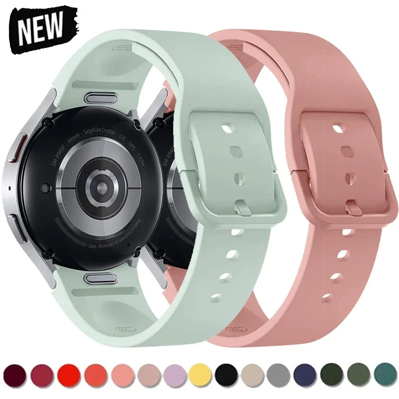 Strap For Samsung Galaxy Watch 7 6 5 4 44mm 40mm 6 classic 47mm 43mm Silicone Bracelet Galaxy Watch 5 pro 45mm 4classic 42 46mm