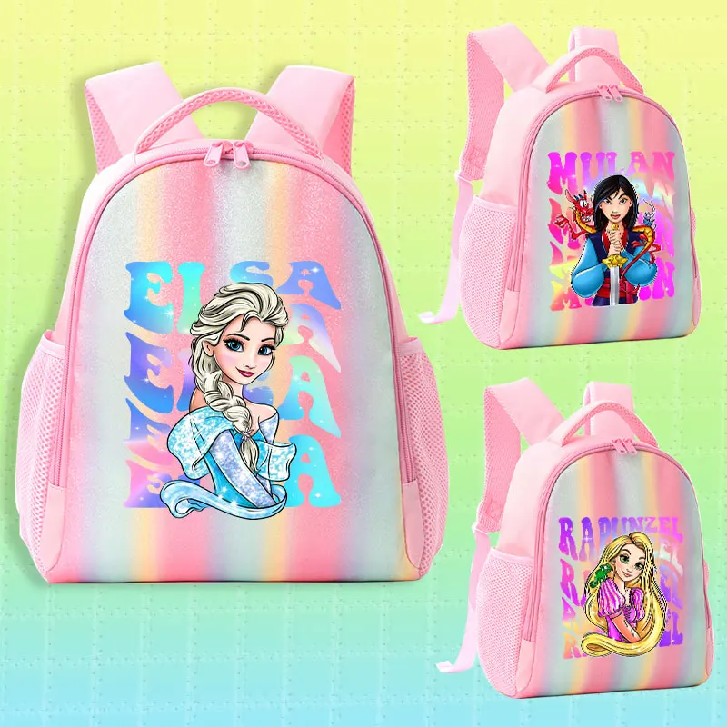 

Детский рюкзак 3-5 лет, школьный рюкзак принцессы Радуга для детского сада, детская сумка для девочек, классический рюкзак Эльзы Ариэль