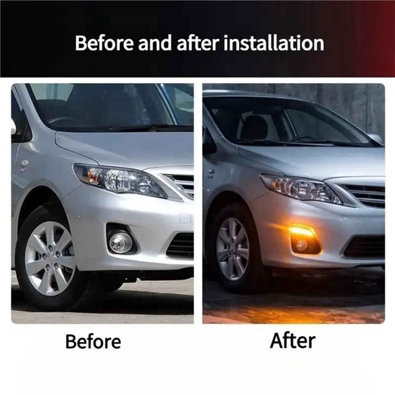 LED Daytime Running Light For Toyota Corolla 2011-2013 Car Accessories-boom