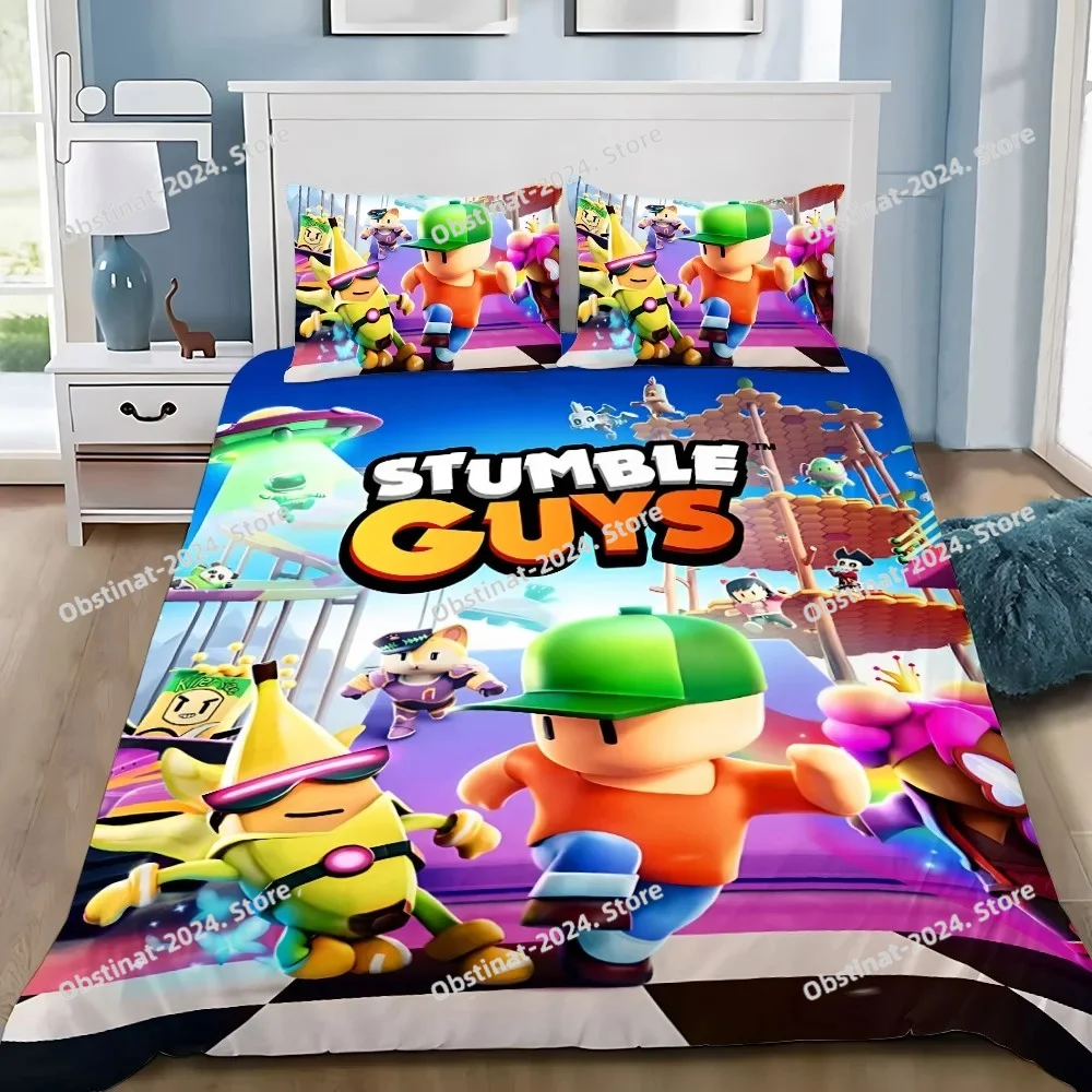 

Duvet Cover Pillowcase Bedding Set HOT Game S-S-Stumbles guys Adult BoyGirl Bedroom Decoration Children Single Double Large Size