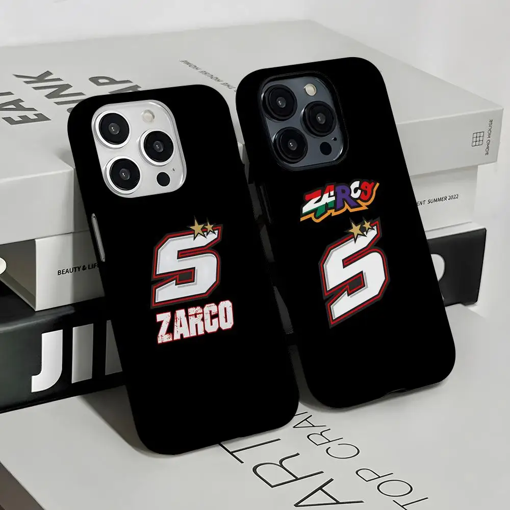 Johann Zarco 5 Phone Case Hard PC For IPhone 16Promax 16 15 14 13 12 11 Pro Max Plus Glossy HD Cover