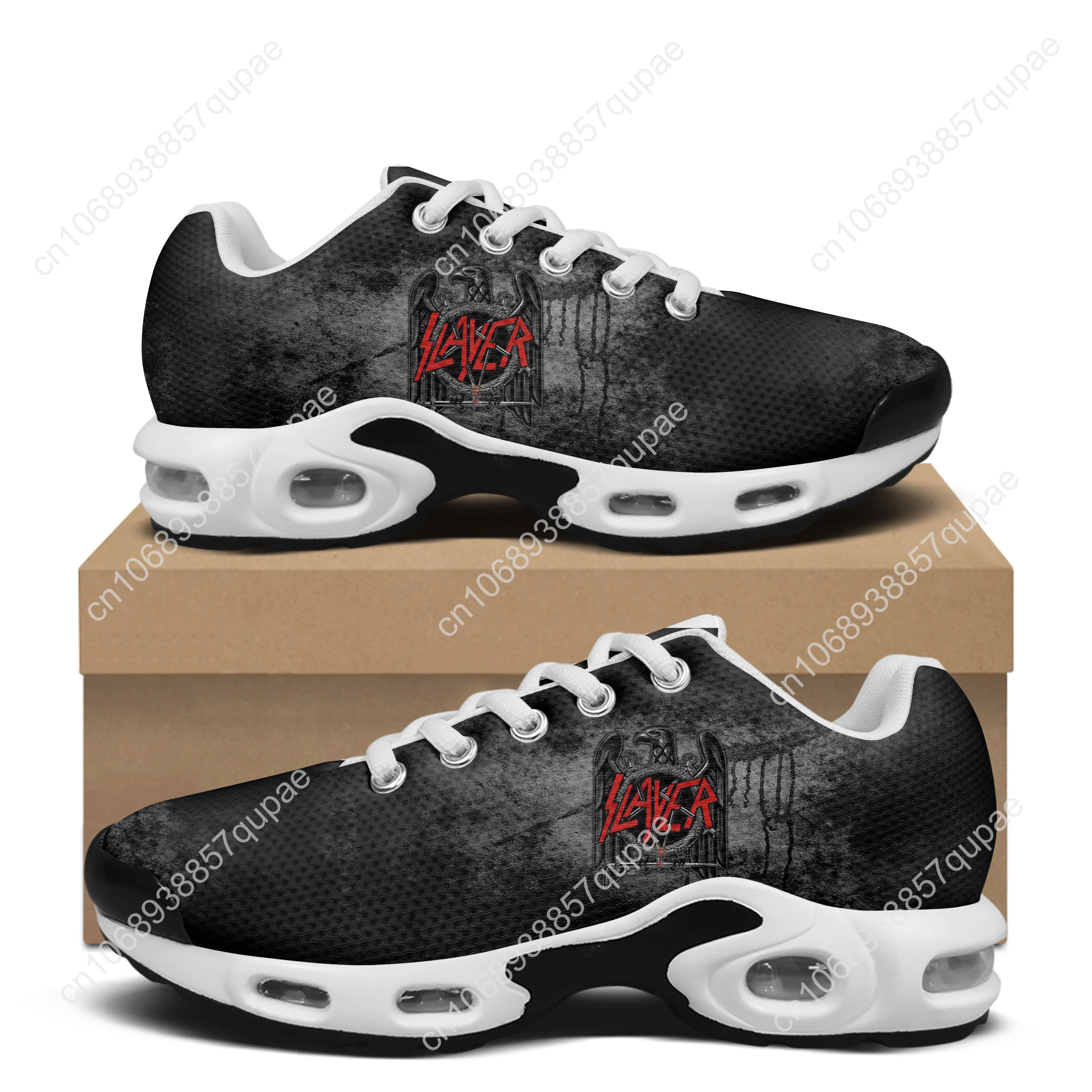 Slayer Heavy Metal Rock Band Horror Scary Fashion Air Cushion Shoes Breathable Men Women Sneakers Lightweight Custom Shoes