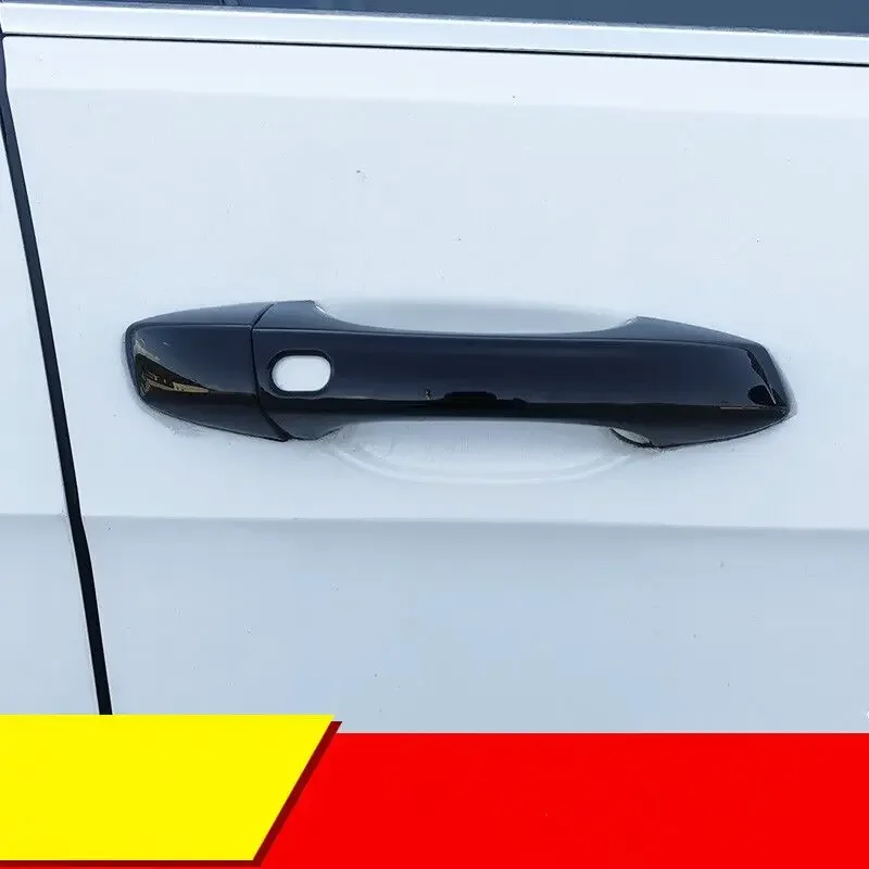 For Skoda Kodiaq 2017 2018 2019 2020 2021 2022 2023 Black Chrome Car Side Door Handle Cover Trim Sticker Styling Accessories