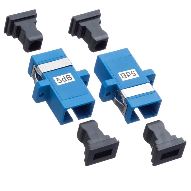 SC APC Fiber Optic Attenuator 1-30dB Fixed Variable Simplex Flange FTTH 5G Network Single Mode Male Female Connector