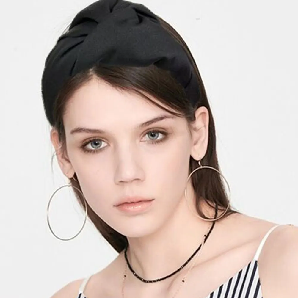 

Elegant Wide Headband Women Hair Hoop Accessory Exquisite Design Lasting Use