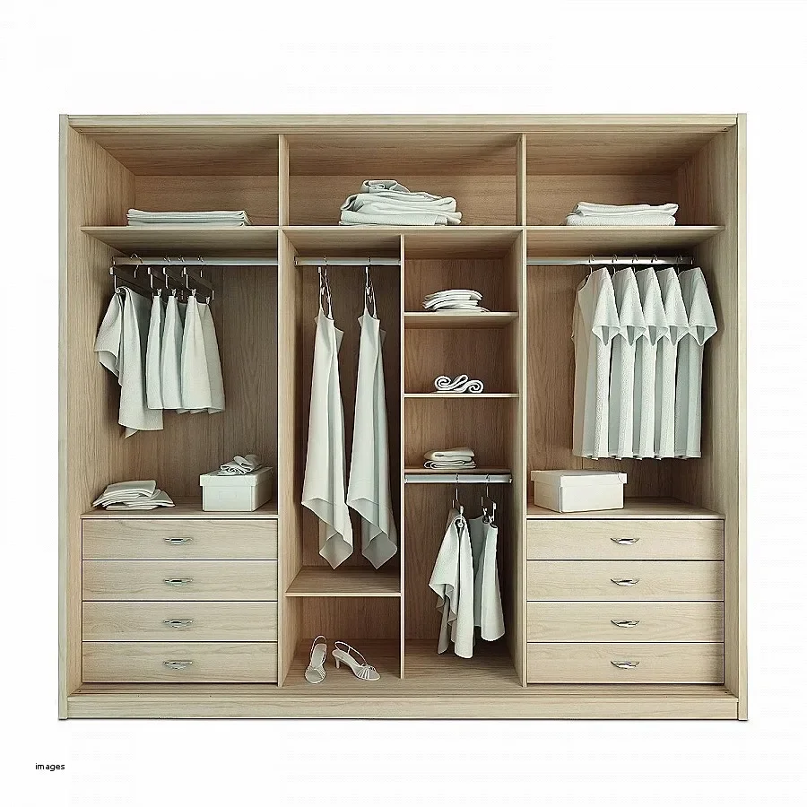 Customized Free Standing Bedroom Furniture White Wardrobe