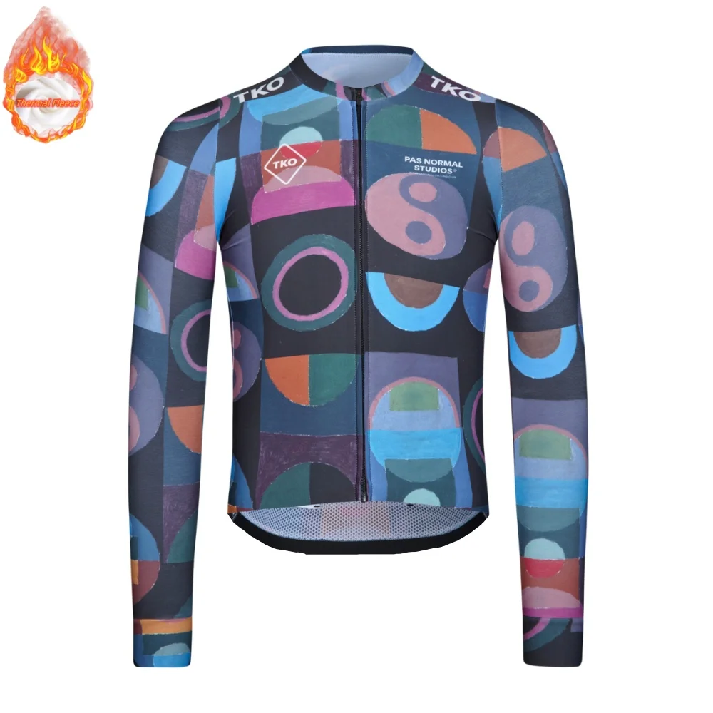 2024 New Pns Tko Gobikful Winter Fleece Team Pro Cycling Jacket Jersey Men Woman Long Sleeve Bicycle Road MTB Bike Warm Clothing