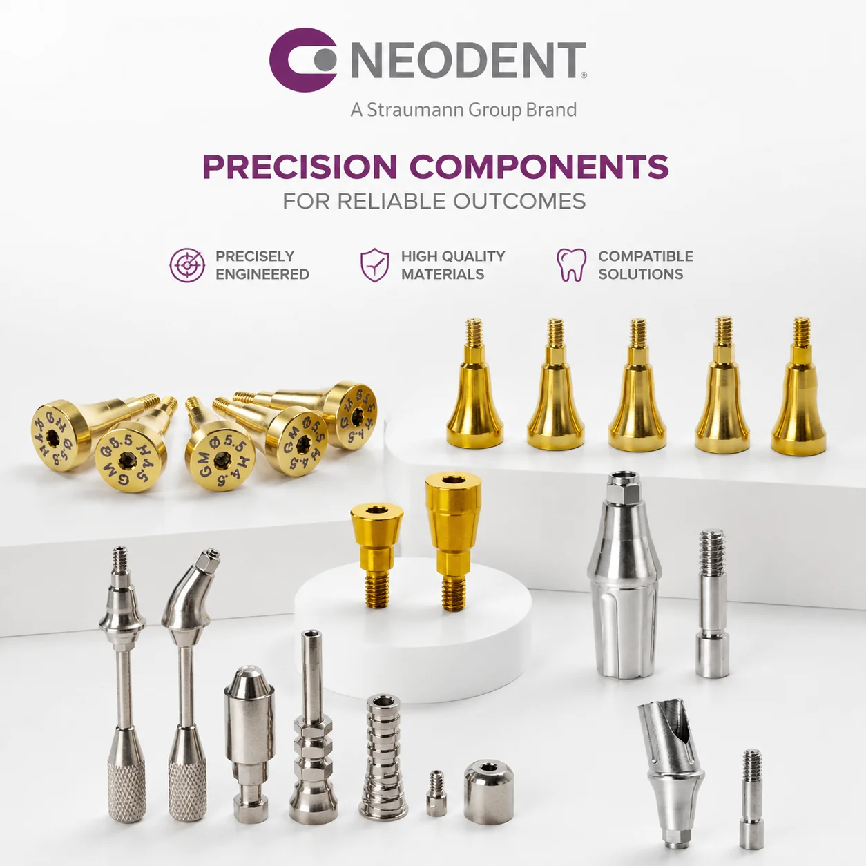 Neodent GM Multi-Unit Angled Abutment | 17° & 30° Mini Conical Abutment for Implant Restoration