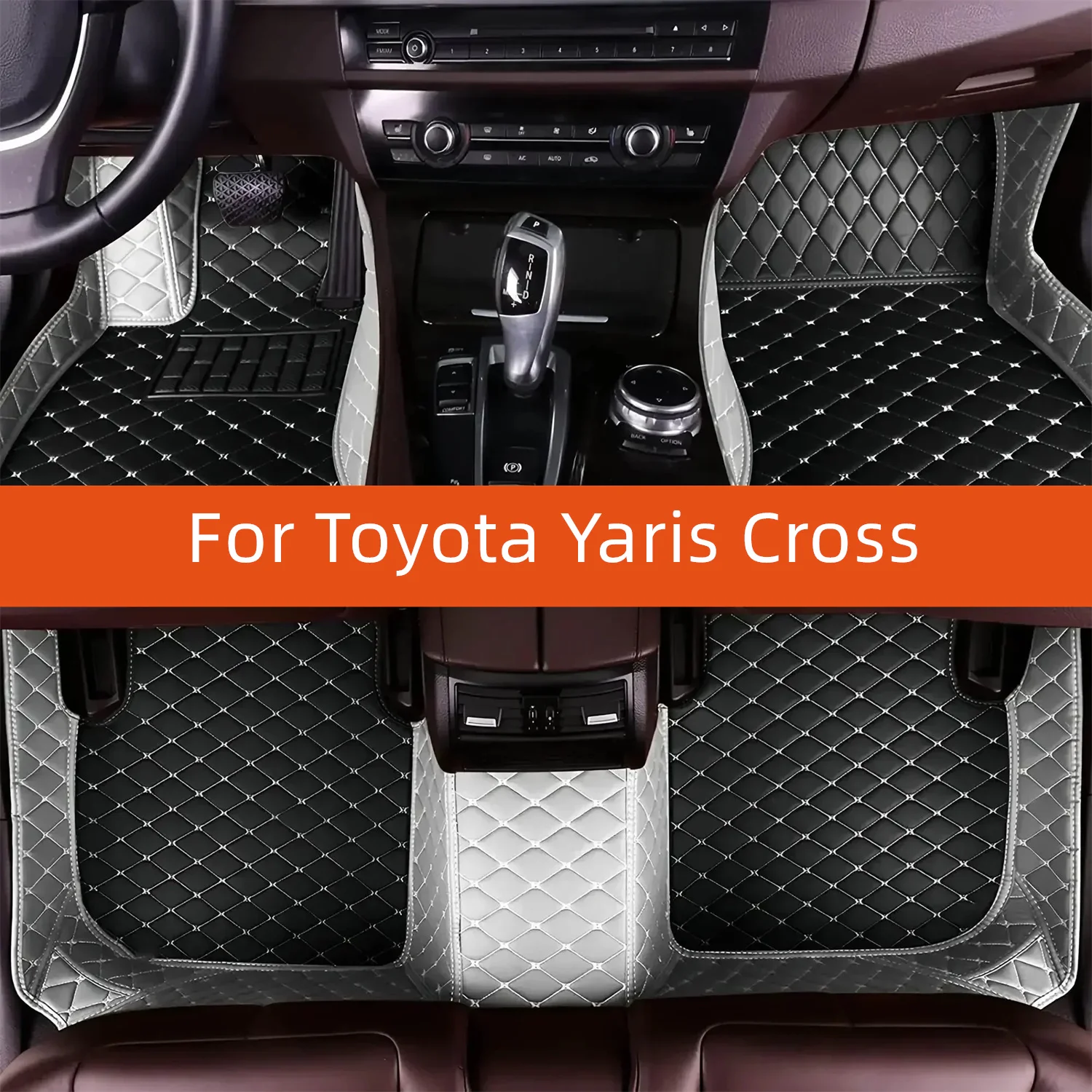 

Custom Leather Car Floor Mat For Toyota Yaris Cross 2020 2021 2022 2023 2024 2025 2026 2027 Car Mat Interior Accessories