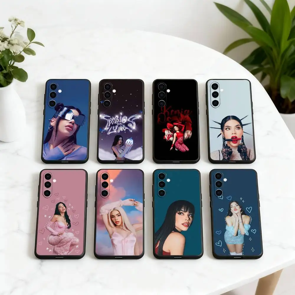 

Mexico singer K-Kenia O-Os Phone Case Black Silicone Soft For Samsung Galaxy A73,A72,A71,A70,A53,A52,A51