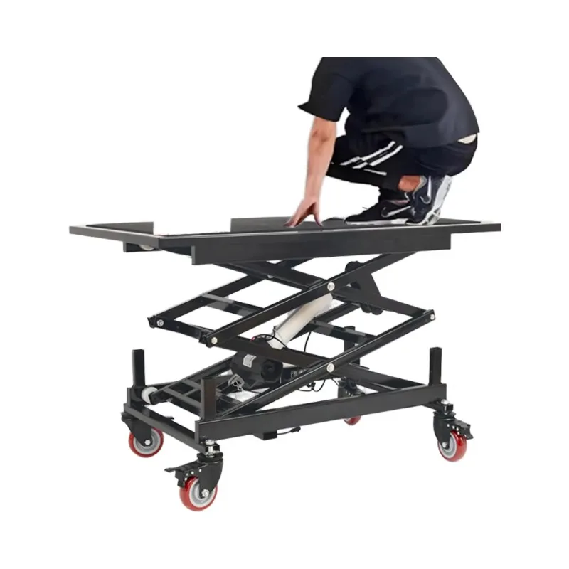 Xiangyin 25 New Indoor Electric Adjustable Folding Mobile Indoor Trolley With Foot Control Remote Control,