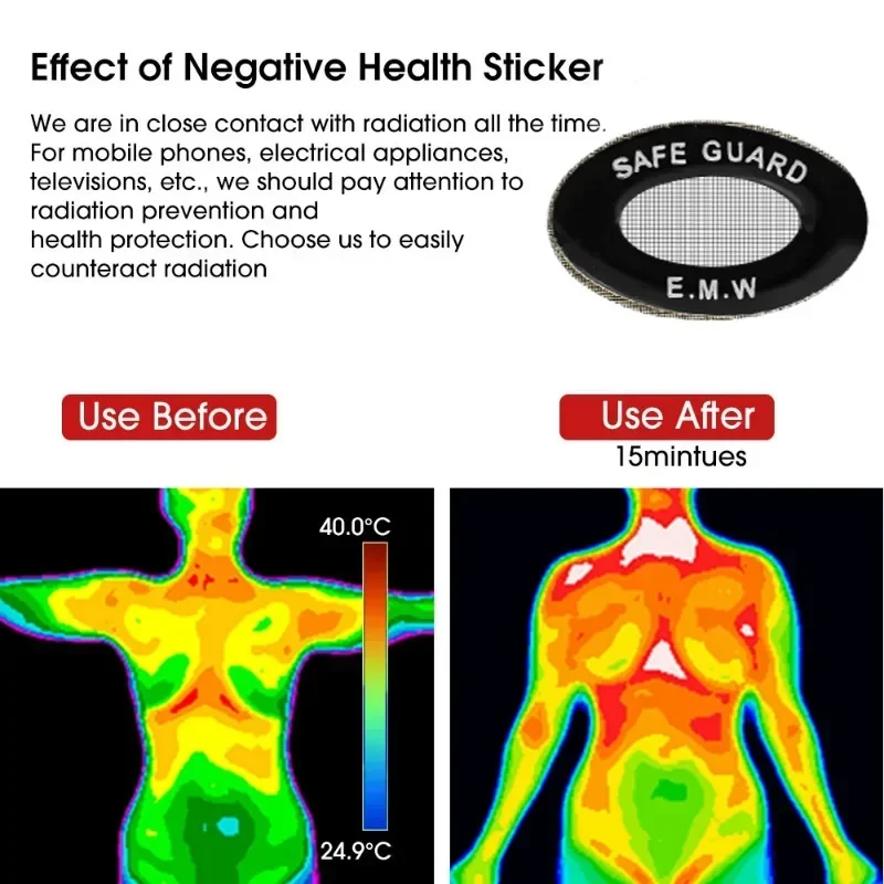 Universal Radiation Stickers Mobile Phone Anti-Radiation Fiber Back Sticker for Tablet Laptop IPad EMF Protection Blocker Patch