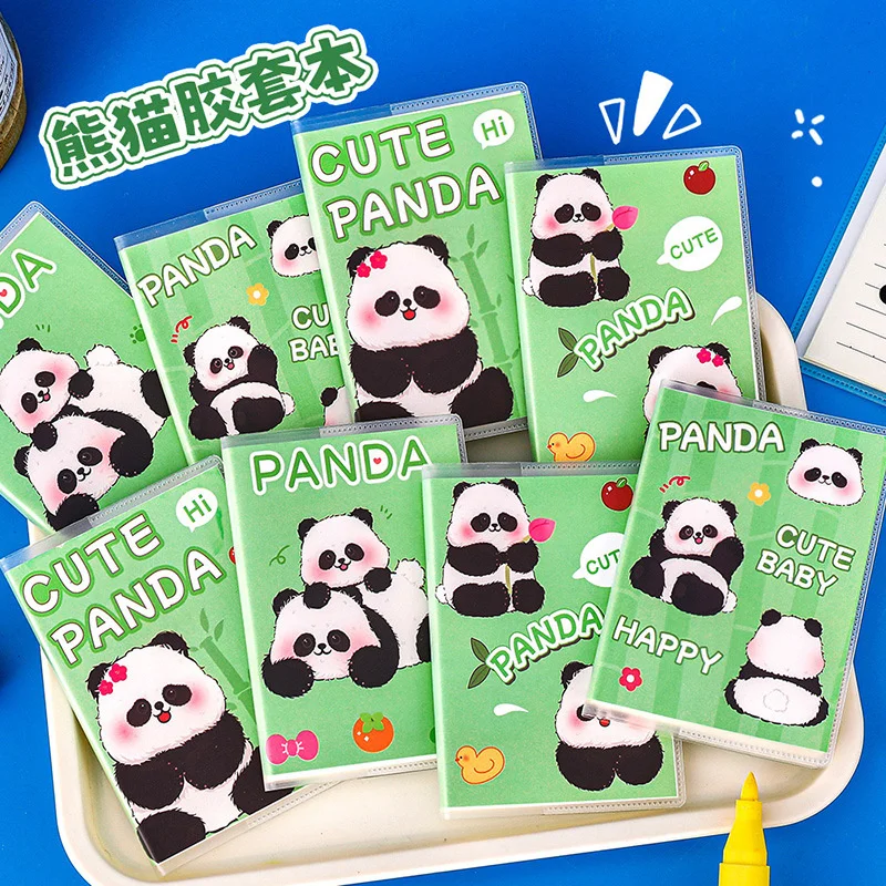 20pcs/lot Kawaii Panda Notebook A7 Cute Portable Note Book Diary Planner Stationery gift School Supplies