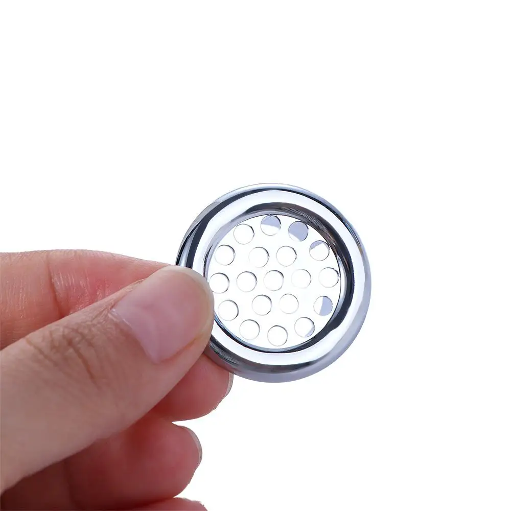 Home Chrome Hole Cover Bathroom Ceramic Basin Washing Basin Hollow Overflow Cover Spare Cover Sink Basin Cap Sink Round Ring
