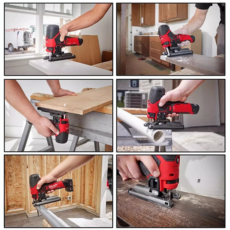 Curve Saw 12V Multi-Function Woodworking Electric Saw M12 FJS Compact Jigsaw PVC Plastic Cutting Column Pipe Construction