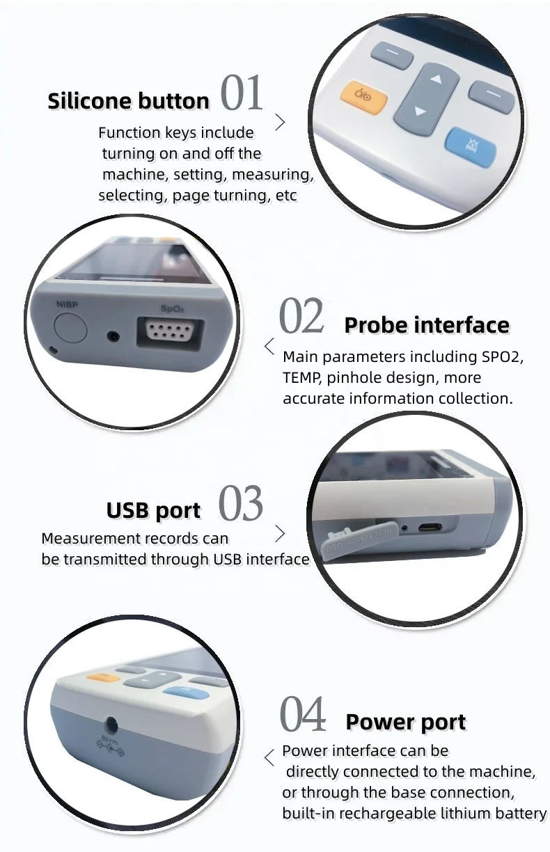 Fabrik OEM Veterinary Pet Animal Vital Signs Monitor mit Ständer