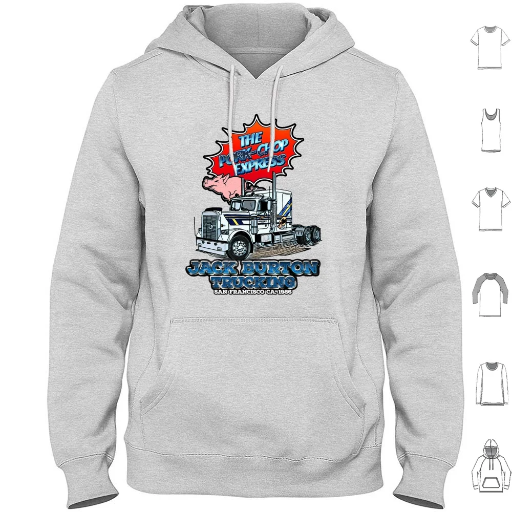 Толстовки с капюшоном и длинным рукавом, Джек Бёртон, большие проблемы в маленьком ужасе, фильмы Scifi 80-х, Культовая классика