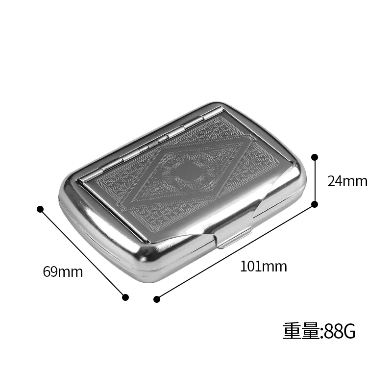빈티지 포켓 담배 케이스, 거치대 보관 케이스 상자