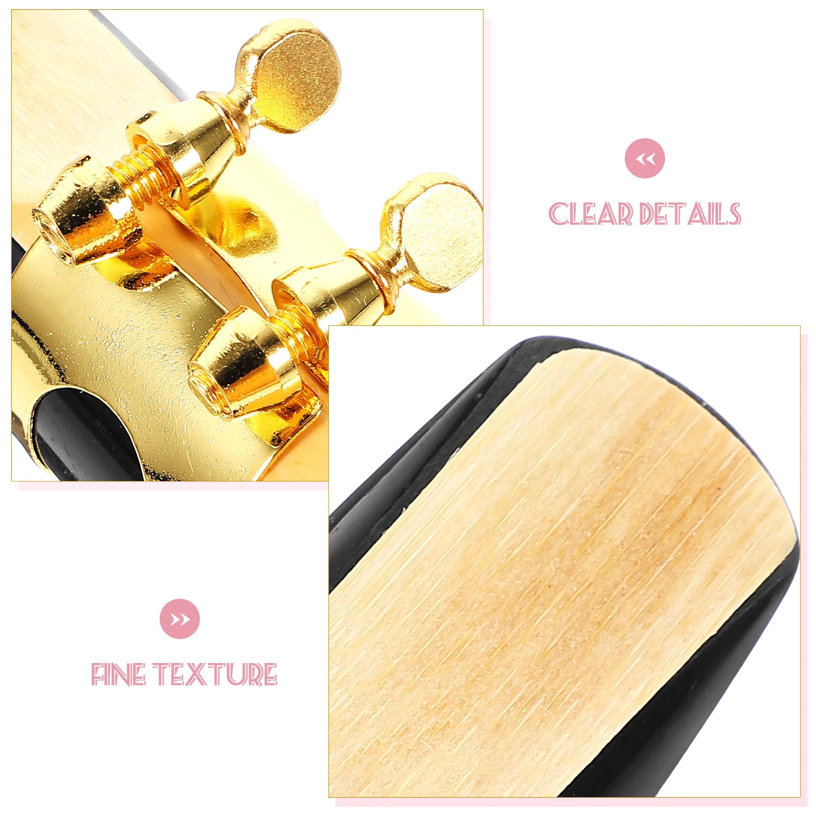 

Saxophone Mouthpiece Golden Plastic Metal Reed For Alto Saxphone 2.5 Strength For Alto Sax Ligature Replacement